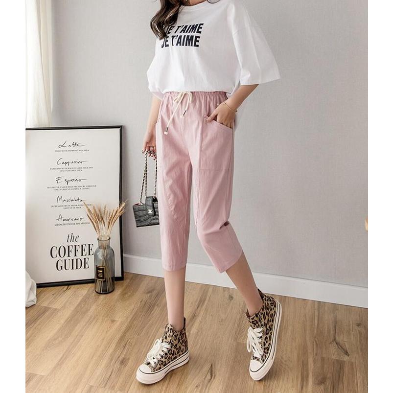 クロップドパンツ テーパードパンツ レディース ボトムス ウエストゴム 7分丈 パンツ 美脚パンツ リネンパンツ レディース カジュアルパンツ 代引き不可 Lszz10 八癒ショップ 通販 Yahoo ショッピング