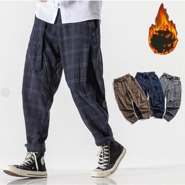 サルエルパンツ メンズ 暖かい 裏起毛 防寒 冬 テーパードパンツ メンズ ガウチョパンツ ゆったり ボトムス Coiastur