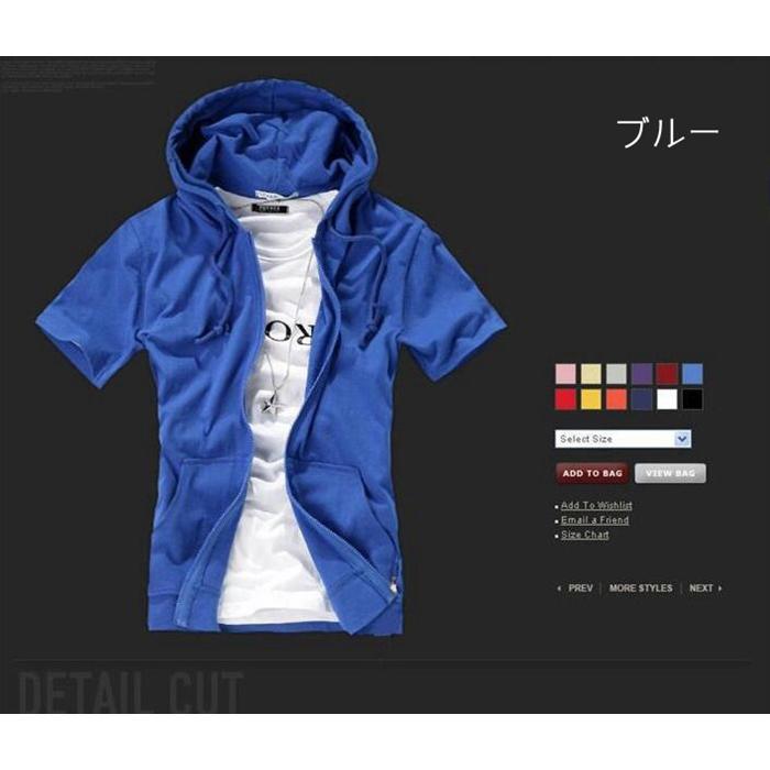 パーカー メンズ 半袖パーカー 父の日 羽織り おしゃれ シャツ カジュアル ジップアップパーカー フード付き プレゼント 敬老の日 Nuol381 八癒ショップ 通販 Yahoo ショッピング