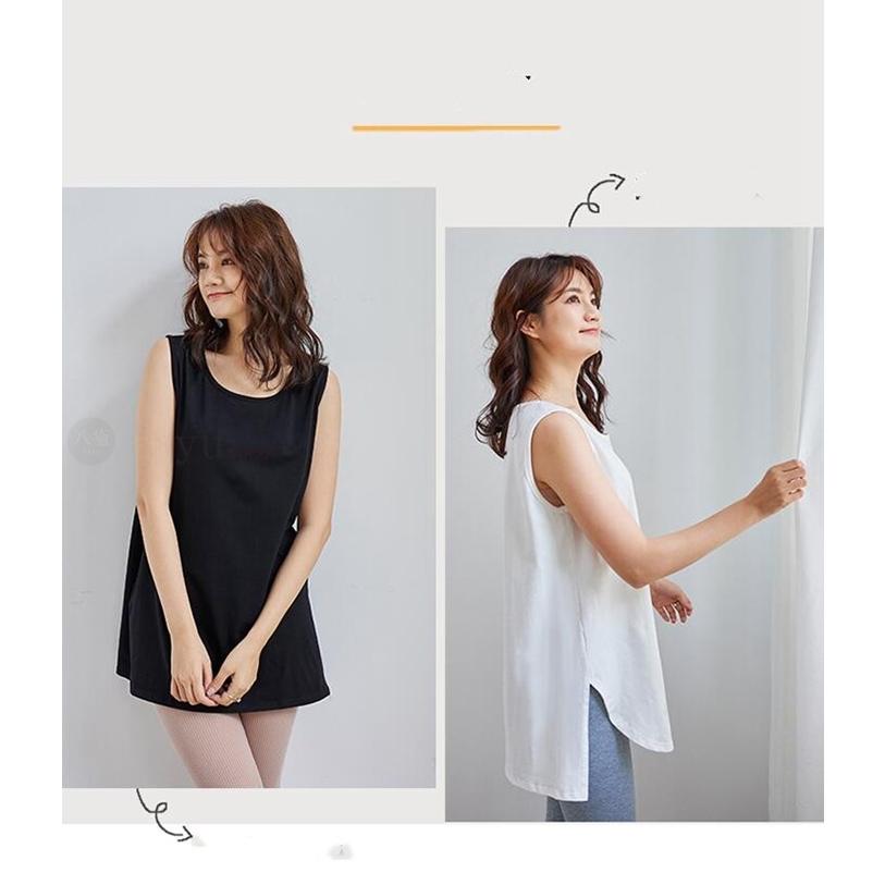 タンクトップ レディース ロングタンクトップ レイヤードTシャツ
