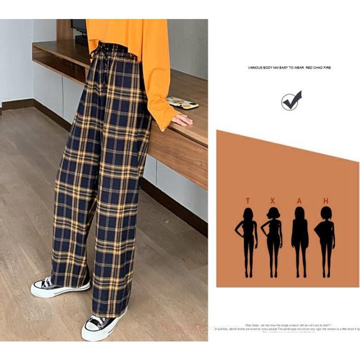 チェックパンツ ワイドパンツ 裏起毛 レディース 秋冬 コーデ 冬 ボトムス ドロストパンツ ウエストゴム イージーパンツ ゆったり おしゃれ 柄 新作 代引不可 Wanghuo10 八癒ショップ 通販 Yahoo ショッピング