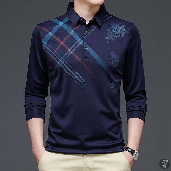 トップス ゴルフウェア ポロシャツ メンズ 長袖ポロシャツ ビジネス 父 敬老の日 ポロ シャツ カットソー 秋 祝日