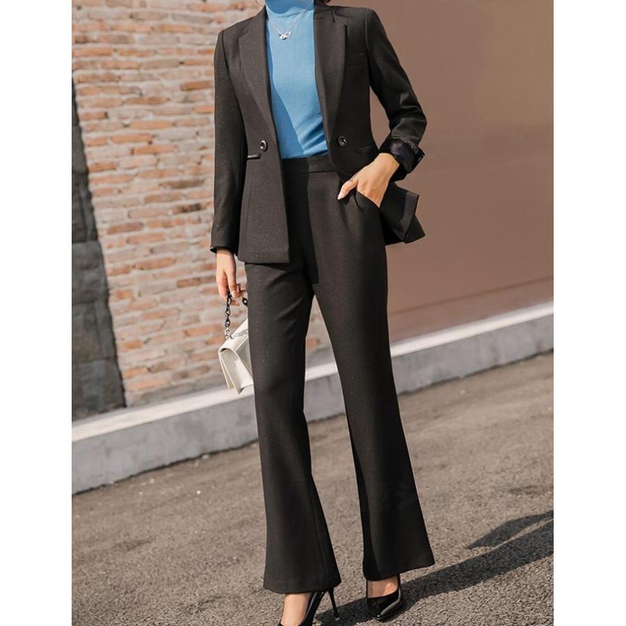スーツ レディース 上下セット 無地 パンツスーツ レディーススーツ 代 30代 40代 卒業式 お宮参り 発表会 ビジネス オフィス Xzq45 八癒ショップ 通販 Yahoo ショッピング