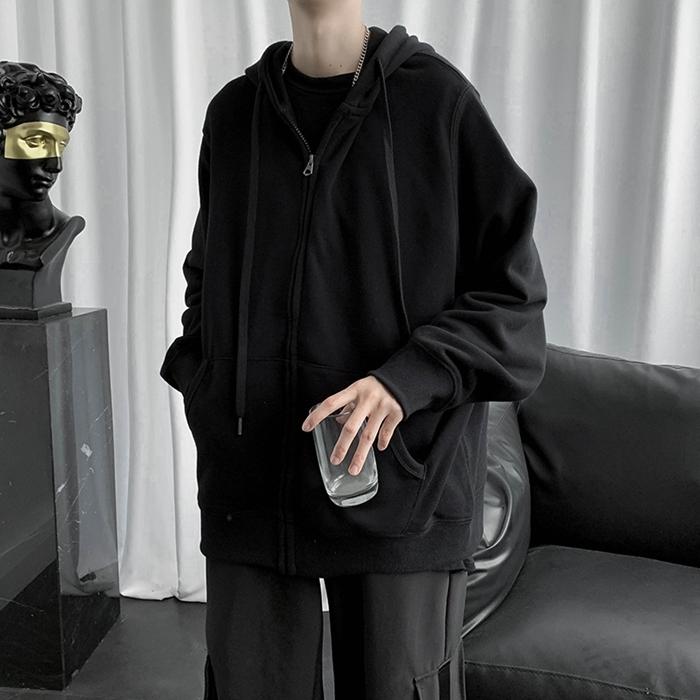 パーカー メンズ ジップアップ トップス アウター ジャケット 無地 おしゃれ 運動着 部屋着 ルームウェア 長袖 秋 冬 ファッション Yemi232 八癒ショップ 通販 Yahoo ショッピング