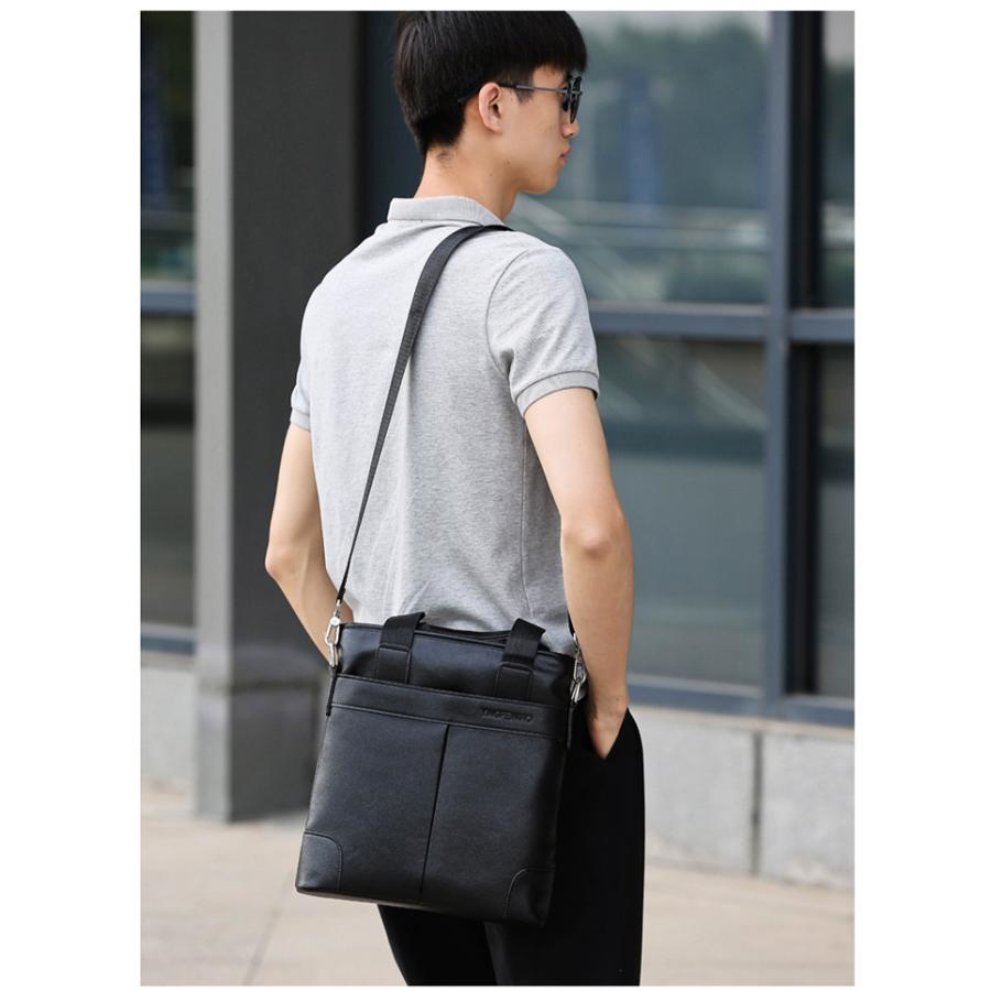 ビジネスバッグ メンズ ショルダーバッグ 3way A4 レザーバッグ レトロ