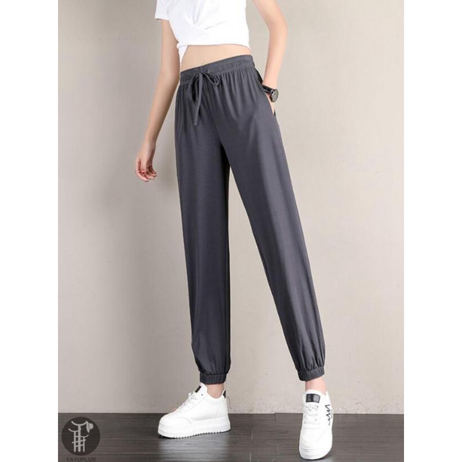 ジョガーパンツ テーパードパンツ レディース カジュアルパンツ ボトムス ズボン 夏 涼しい 通気性 カジュアル ゆったり リラックス スリム 代引不可 Yg71 八癒ショップ 通販 Yahoo ショッピング