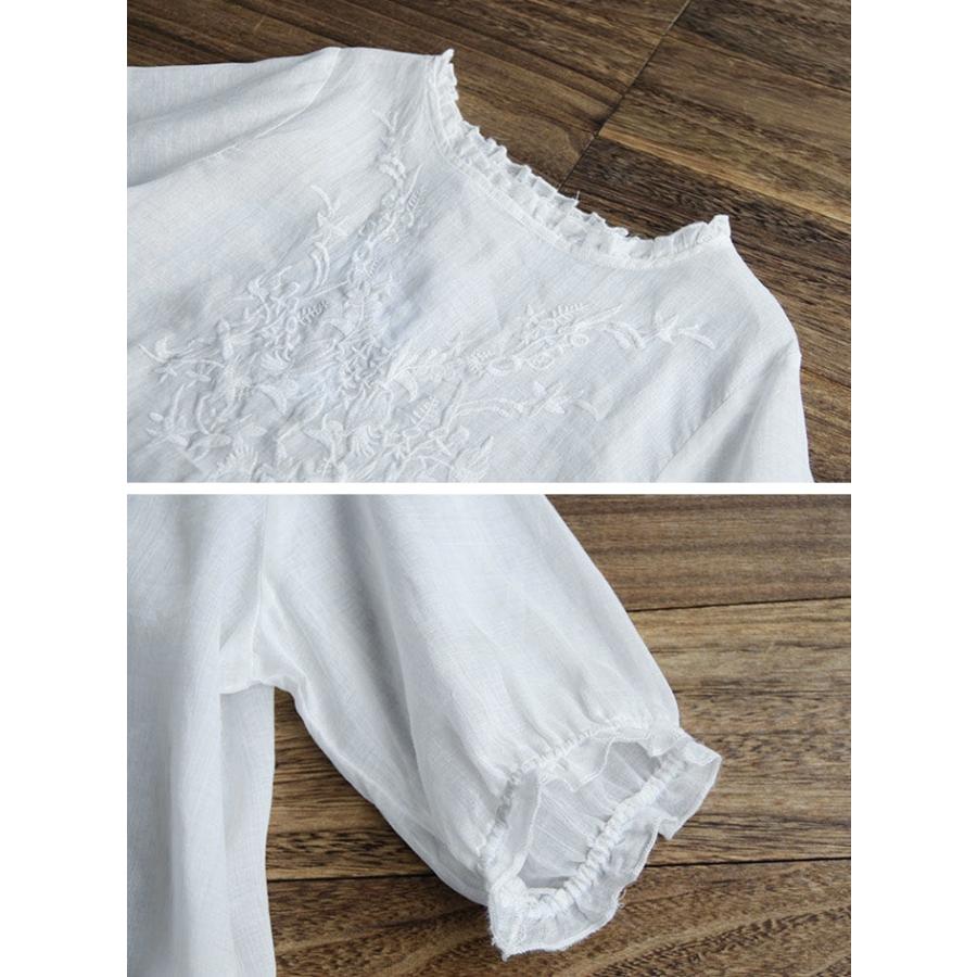■専用■美品 トゥモローランド 3万 リネン100% 刺繍ブラウス 麻 ホワイト □専用□美品 トゥモローランド 3万 リネン100% 刺繍ブラウス 麻