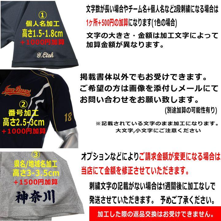 Mizuno Pro ミズノプロ 野球 半袖 KUGEKI COOLER Tシャツ 刺繍 大人用