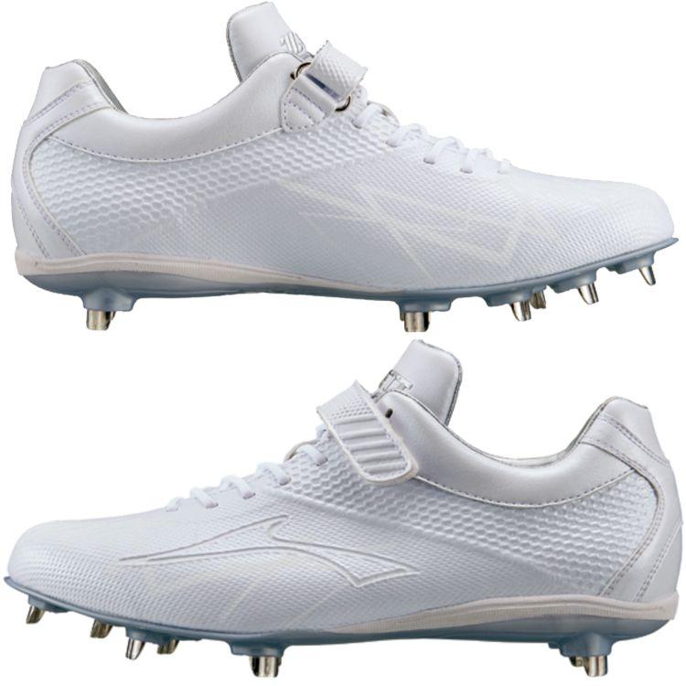 ゼット（ZETT） 白スパイク 野球 埋め込み金具 スーパーグランド
