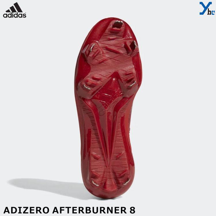 アディダス 野球 金具スパイク レッド ホワイト アディゼロ アフターバーナー8 adidas ADIZERO AFTERBURNER 8 FZ4216｜ybc｜03