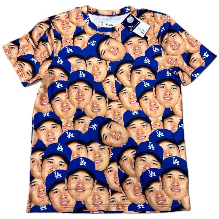 即日発送/在庫あり 大谷翔平 Tシャツ フェイスTシャツ 顔だらけ 即日発送/在庫あり 大谷翔平 Tシャツ フェイスTシャツ 顔だらけ