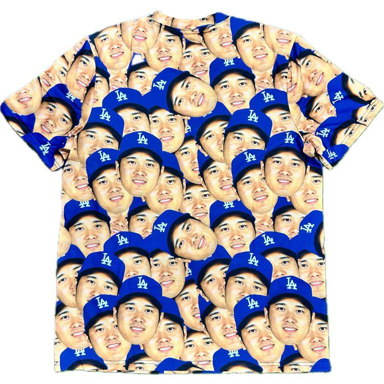 即日発送/在庫あり 大谷翔平 Tシャツ フェイスTシャツ 顔だらけ 即日発送/在庫あり 大谷翔平 Tシャツ フェイスTシャツ 顔だらけ