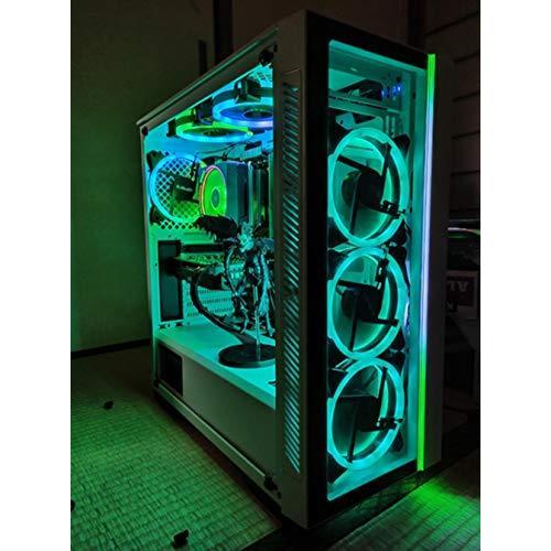 Novonest 1mm Rgb Pcケースファン Ledリング搭載 静音タイプ 25mm厚 6pin リモコンで制御 5本1セット Rgb123 5 Bne Ybd 通販 Yahoo ショッピング
