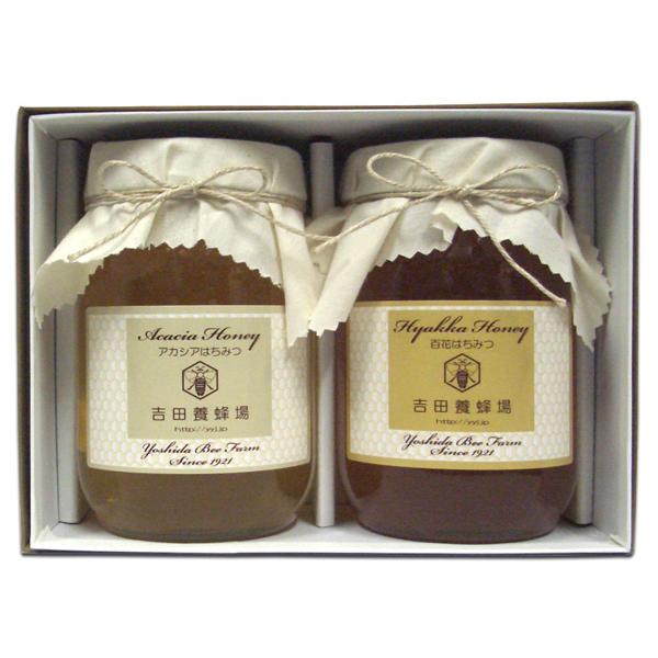 国産アカシアはちみつ、国産百花蜂蜜ギフトセット (600g×2本入り)[8,964円の組み合わせ] (ホワイトデーギフトにも) | 