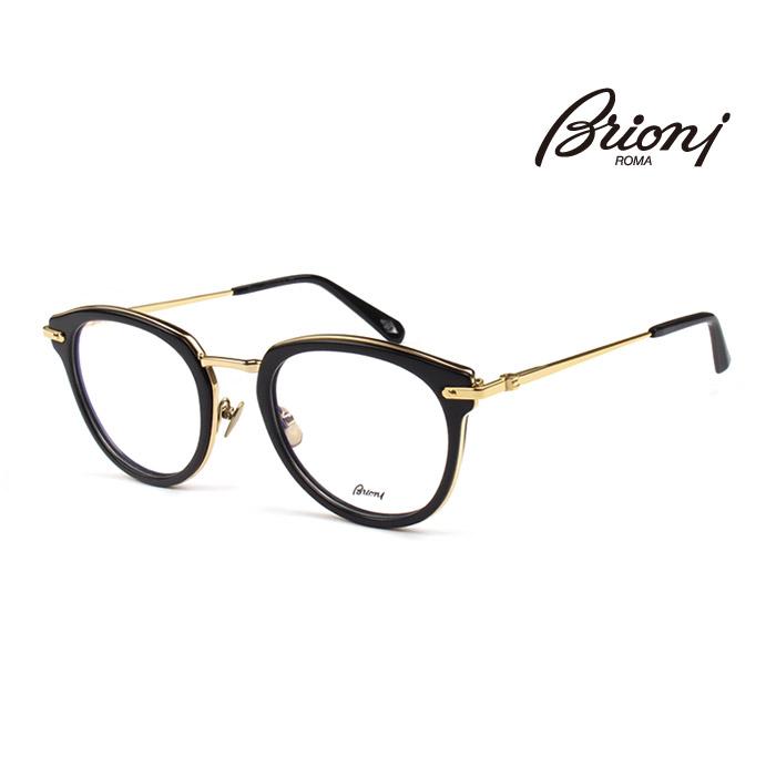 メガネ 「Brioni」 伊達メガネ 名品おしゃれ BR0039O 001　 [新品 真正品 並行輸入品]クリアレンズ交換半額