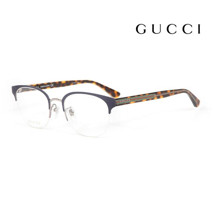 グッチ メガネ GUCCI メンズ レディース 優雅な印象 伊達メガネ 個性と上品さ GG0531OA 002 [新品 真正品 並行輸入品] クリアレンズ交換半額