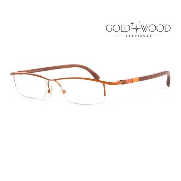 めがね Gold Wood ゴールドアンドウッド メガネフレーム メンズ レディース 優雅な印象 伊達メガネ Gw C04 7 並行輸入品 Uvカット透明レンズ装着可能 Erhamah Com