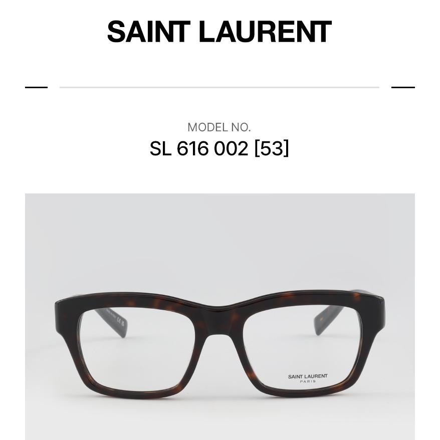サンローラン メガネフレーム SAINT LAURENT メンズ レディース 伊達メガネ ブランド眼鏡 SL 616 002_1