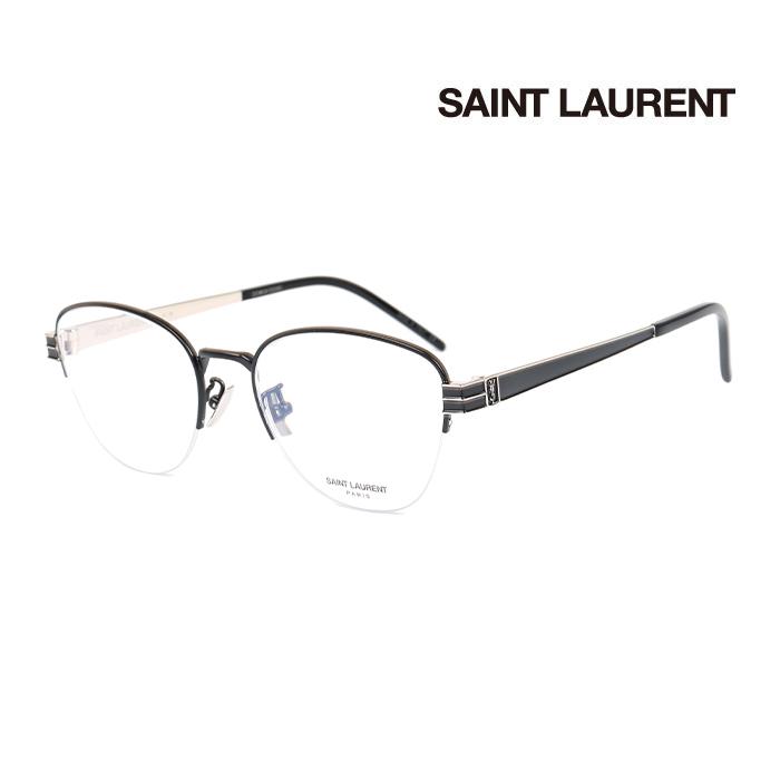 メガネ サンローラン SAINT LAURENT 優雅な印象 伊達メガネ 上品 SL M64 002 [新品 真正品 並行輸入品] クリアレンズ交換半額