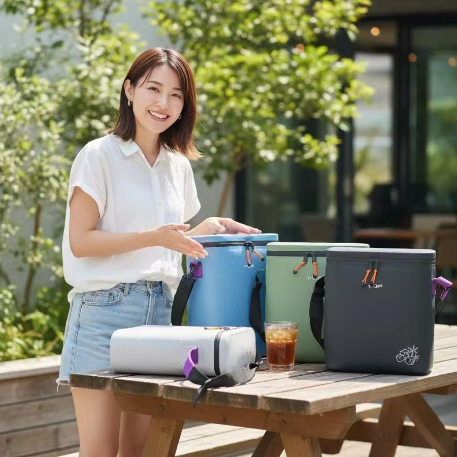 HieKeep保冷バッグ 丸洗いできる無縫製保冷バッグ コンパクト 熱圧着