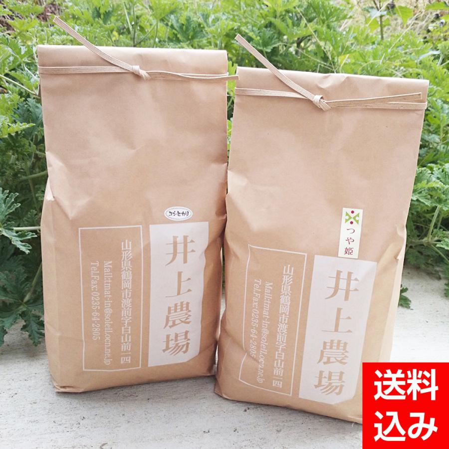 令和５年産 井上農場の特別栽培米つや姫5kg・コシヒカリ5kg【井上農場】山形県産 米処 庄内 精米 白米 お米 コメ｜ybussan