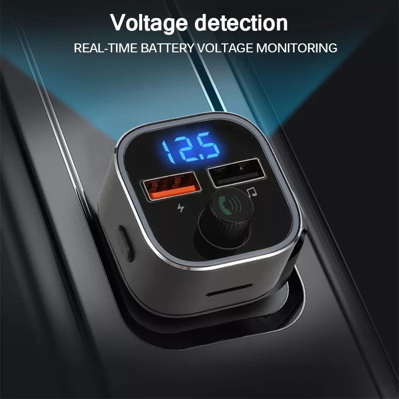 Onever車 Mp3プレーヤー デュアルusb電圧 本物 通気性 5 0 Bluetooth Fm送信機アダプター 光