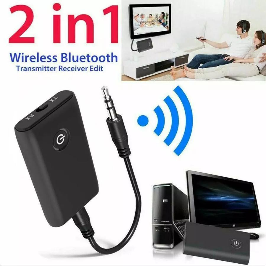 21 Bluetoothオーディオレシーバートランスミッターテレビオーディオカーpc Aux 非常に高い品質 Bluetoothレシーバー車 音楽トランスミッタスピ