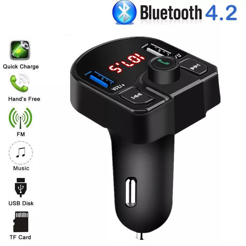 デジタルfmトランスミッター車 ハンズフリー Bluetoothワイヤレス車mp3 プレーヤー電話usb充電器 3 1