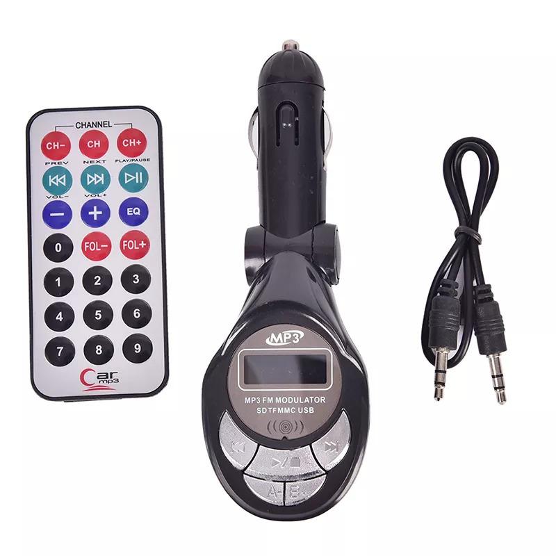 1pcワイヤレスfmトランスミッタ車mp3音楽プレーヤー最 Usb Sd Cd Mmcリモートxrc車スタイリングmp3プレーヤー 新しい到着