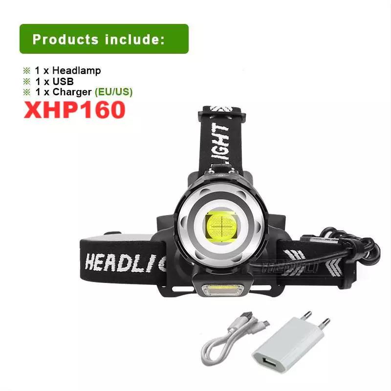 SALE／55%OFF】 XHP160強力 LEDヘッドランプXHP100  XHP90.2ハイパワーLEDヘッドライト18650ズームヘッド懐中電灯充電式ヘッドラ