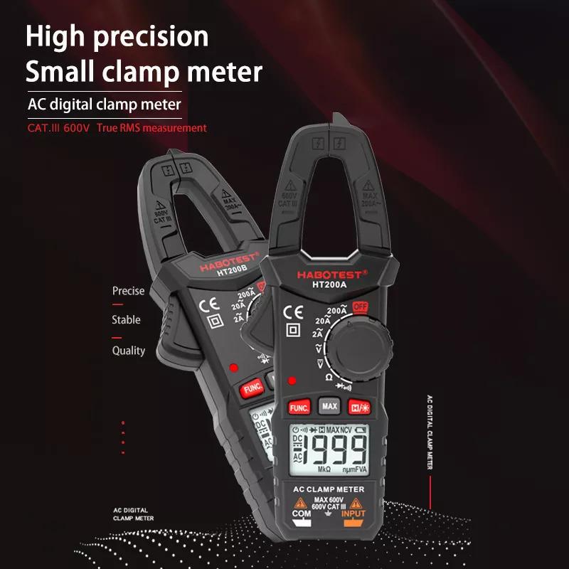 Habotest 新発売の Ht0a0b Ac Dc電流計デジタル600v 0a mw デジタルクランプメーターマルチメータ導通最大高精度テス