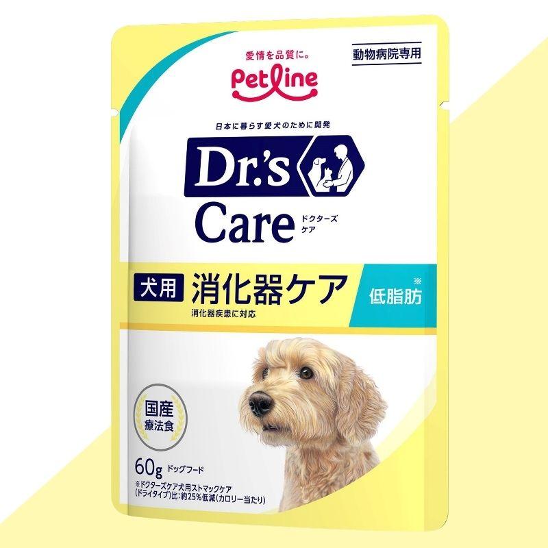 ペットライン ドクターズケア 犬 消化器ケア 低脂肪 パウチ 60g×12袋