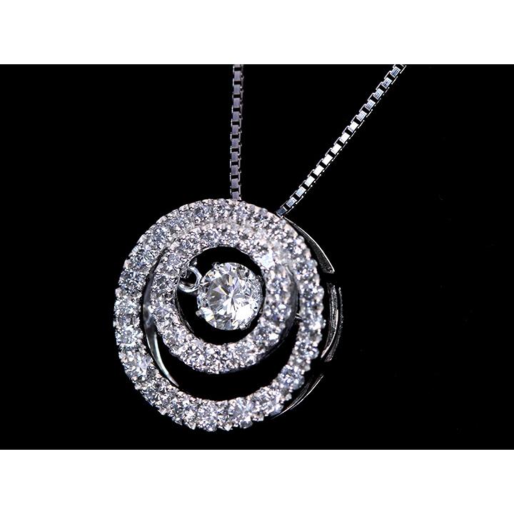 K18WG サークルデザイン ダイヤモンド0.17ct ペンダントトップ 【公式