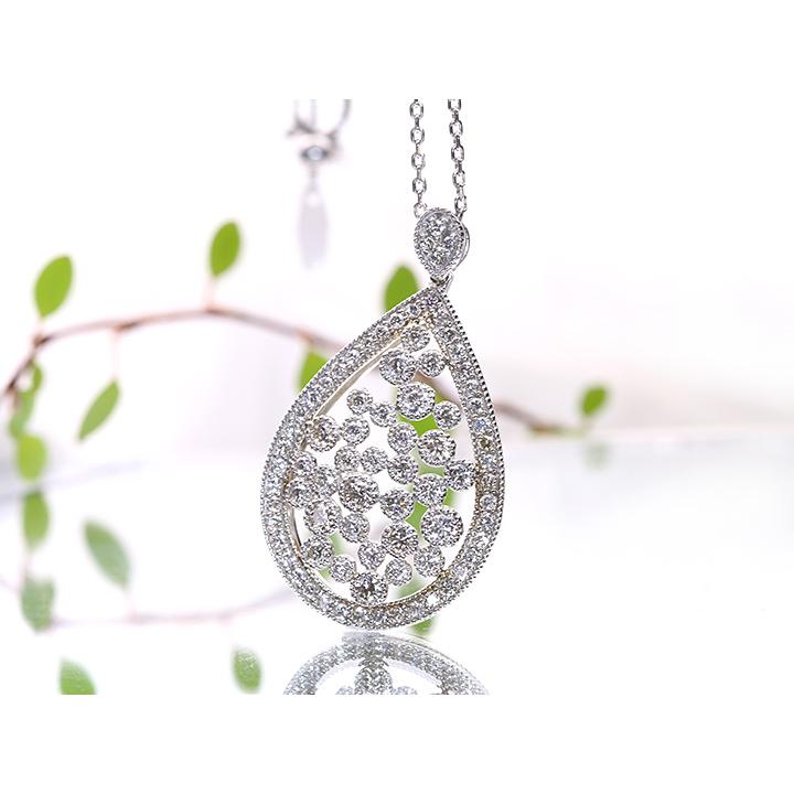 H&C ハート＆キューピット ダイヤモンド1.05ct ネックレスPT900