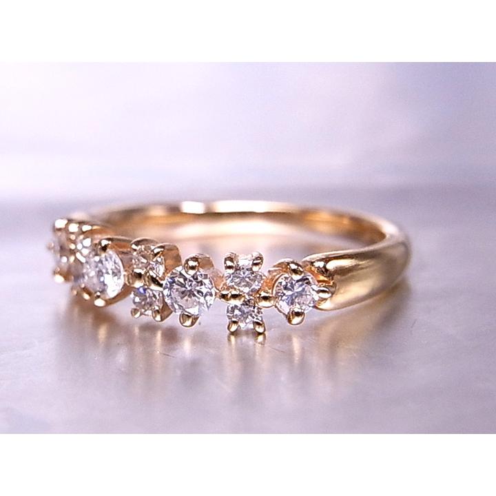 ダイヤモンド（ダイアモンド）0.30ct K18（WG・PG・PT900） 1〜9号で 