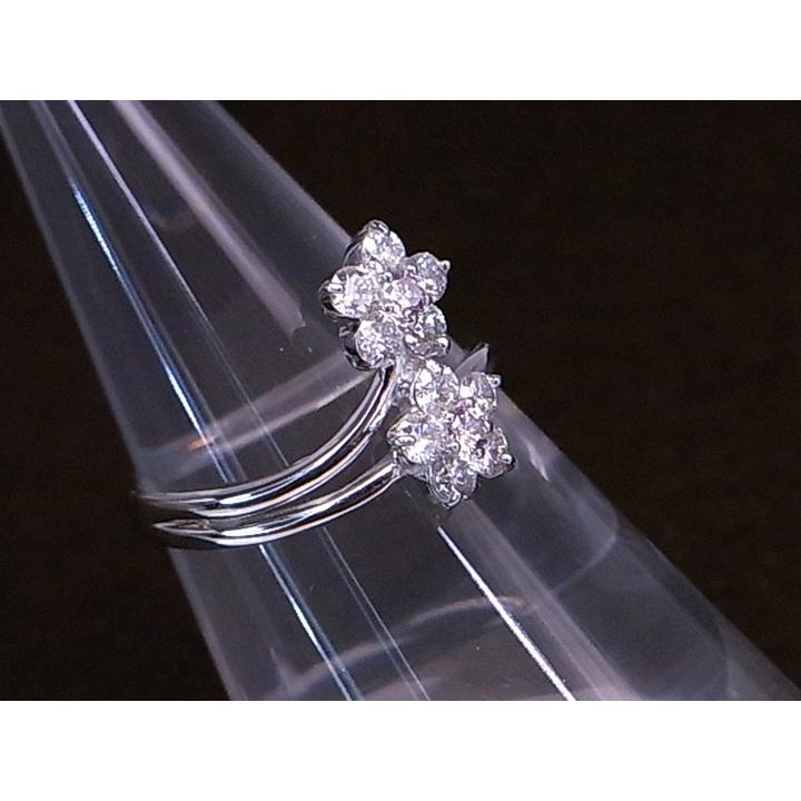 ⭐︎最終⭐︎ 天然カラーダイヤ　フラワーリング ピンクダイヤモンド0.07ctのダブルフラワー・天然カラーの神秘を楽しむ