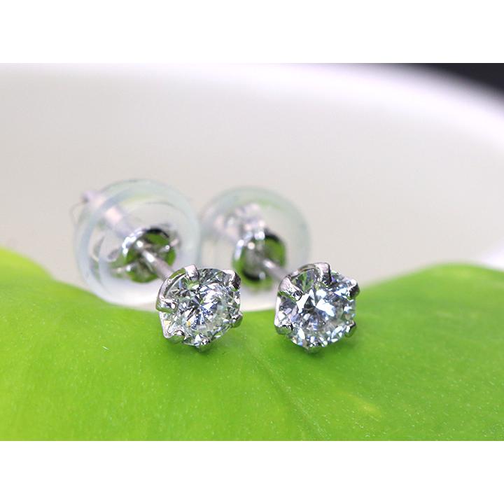 H&C ハート＆キューピット ダイヤモンド合計0.3ct PTピアス・シリコン