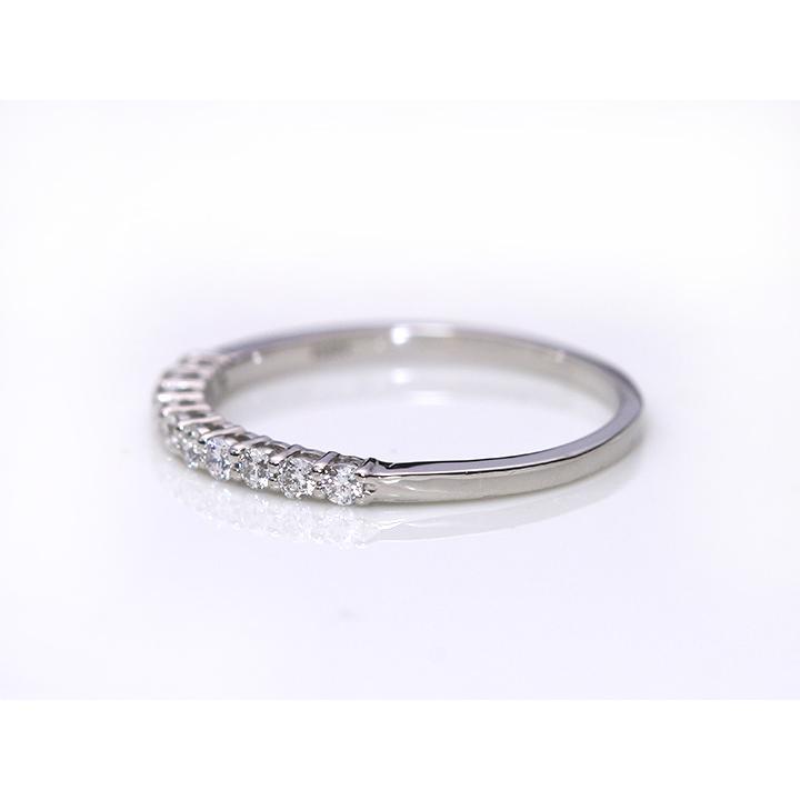 H&C ハート＆キューピット ダイヤモンド合計0.2ct ハーフエタニティ 重ねつけも（K18WG・K18YG・K18PG・PT対応可）簡易鑑別書付 受注品の画像