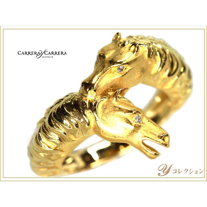ア*ラ様 ≫★K18YG≪【Carrera y Carrera】ホースシューカフ スペイン王室御用達ブランド「カレライカレラCarrera y Carrera」K18