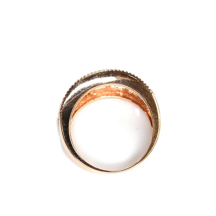 K18WG テーパーダイヤモンドリング 19号 0.45 QVC ブラウンダイヤ K18WG テーパーダイヤモンドリング 19号 0.45 QVC ブラウンダイヤ