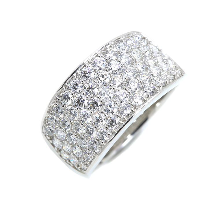 H&C ハート＆キューピット ダイヤモンド1.63ct パヴェ PT900リング  