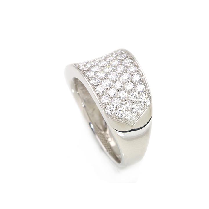 H&C ハート＆キューピット ダイヤモンド1.63ct パヴェ PT900リング  