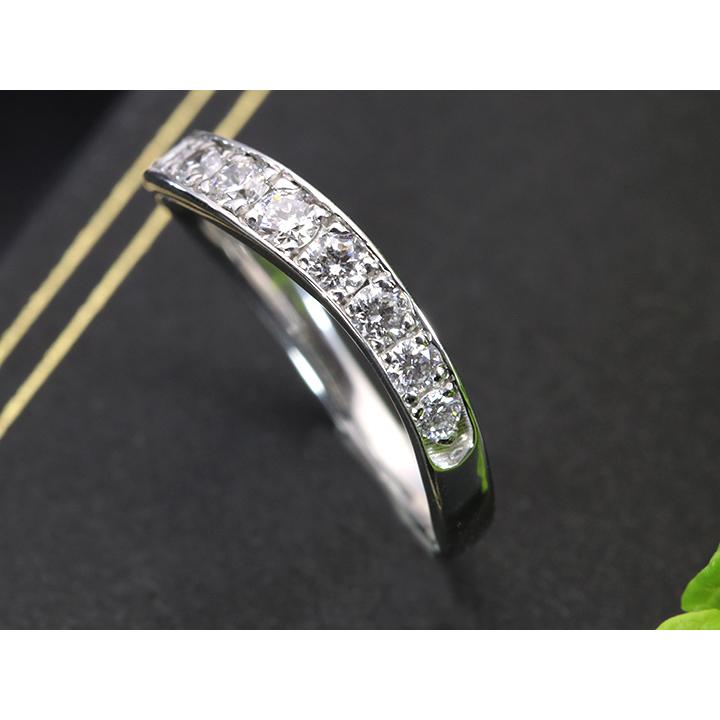 H&C ハート＆キューピット ダイヤモンド0.50ct PT900リング・指輪  優しい曲線（K18WG・K18YG・K18PG・PT対応可）簡易鑑別書付 受注品の画像