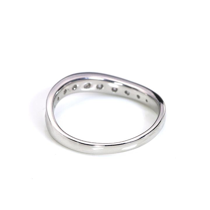 H&C ハート＆キューピット ダイヤモンド0.50ct PT900リング・指輪  優しい曲線（K18WG・K18YG・K18PG・PT対応可）簡易鑑別書付 受注品の画像