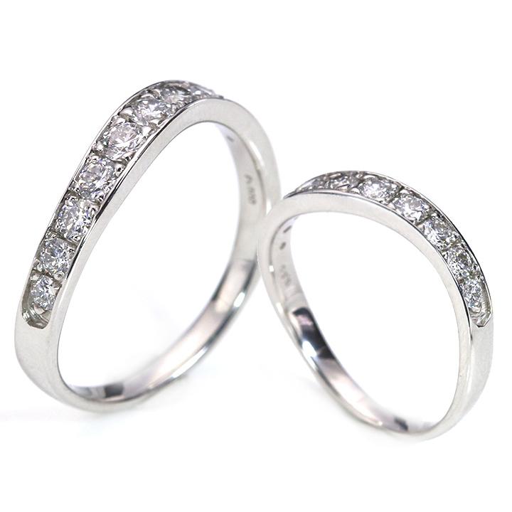 H&C ハート＆キューピット ダイヤモンド0.50ct PT900リング・指輪  優しい曲線（K18WG・K18YG・K18PG・PT対応可）簡易鑑別書付 受注品の画像