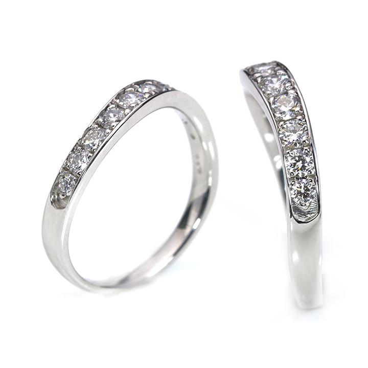 H&C ハート＆キューピット ダイヤモンド0.50ct PT900リング・指輪  優しい曲線（K18WG・K18YG・K18PG・PT対応可）簡易鑑別書付 受注品の画像