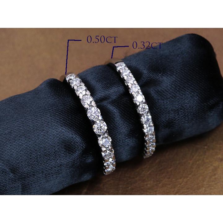 H&C ハート＆キューピット ダイヤモンド0.50ct PT900リング・指輪  美しい一文字（K18WG・K18YG・K18PG・PT対応可）簡易鑑別書付 受注品の画像
