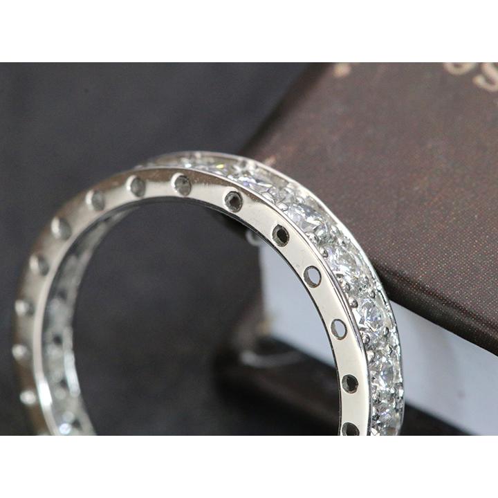 ダイヤモンド1.01ct 1カラットフルエタニティ サイドのデザインも魅力 