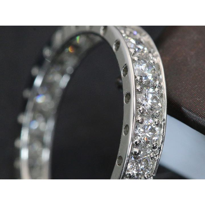 ダイヤモンド1.01ct 1カラットフルエタニティ サイドのデザインも魅力 