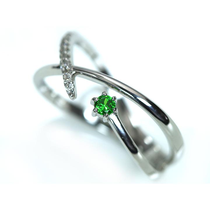 デマントイドガーネット0.06ct ロシア ウラル産 ホーステールが確認